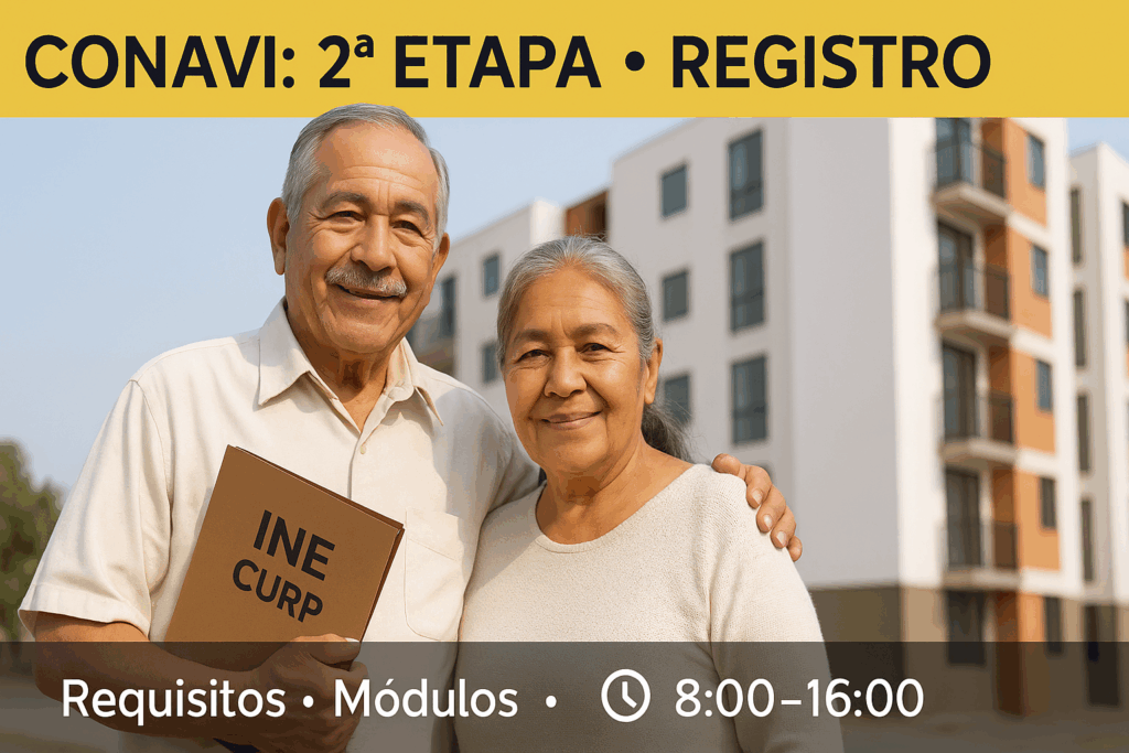 segunta etapa de registro conavi 2025